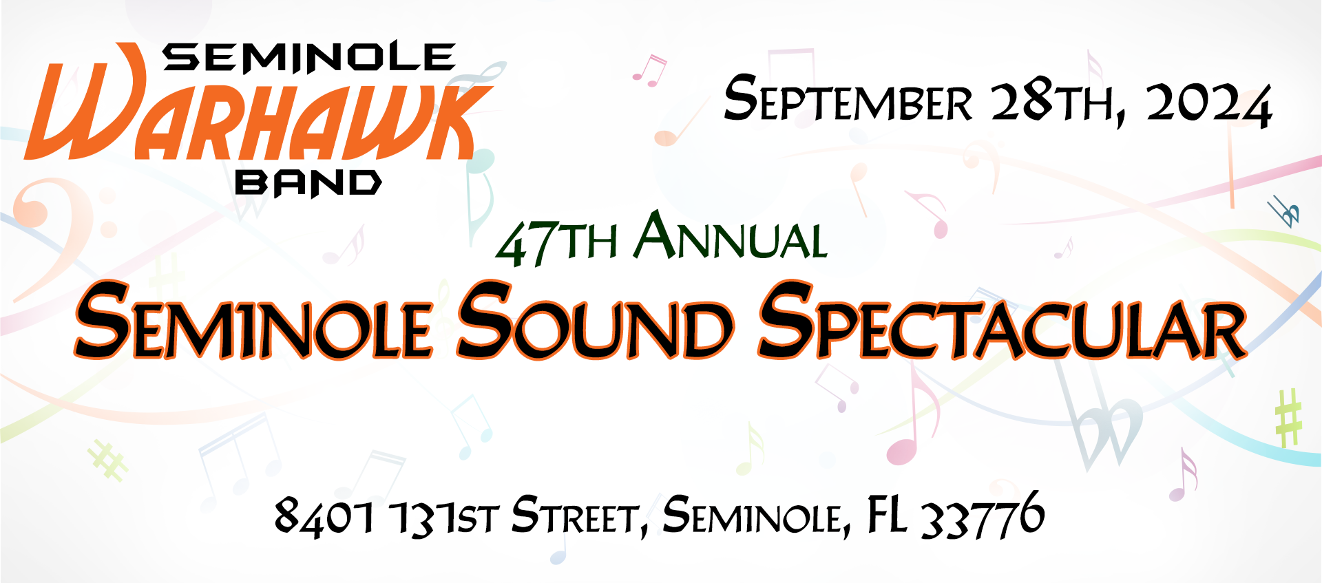 47th annual Seminole Sound Spectacular - Seminole, FL - September 28th, 2024